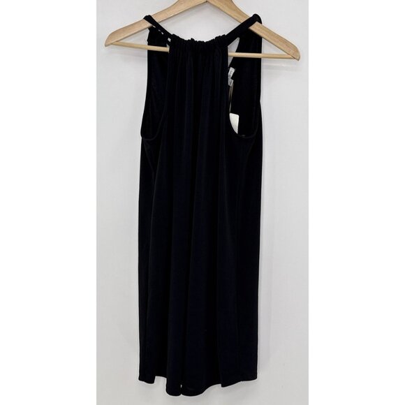 NWT Green Envelope Dress Women's‎ Sm Black Sleeveless Bow Tie Neckline Made USA - Picture 2 of 10